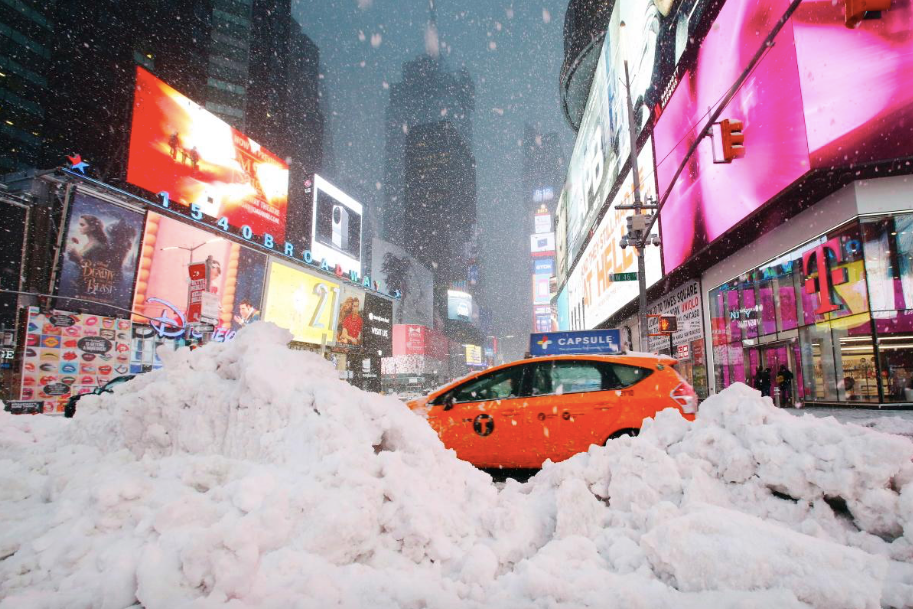 Снег в Нью-Йорке 1